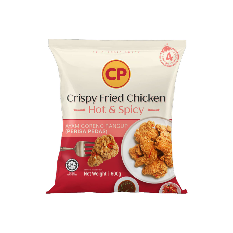 CP Crispy Fried Chicken Hot & Spicy 600g