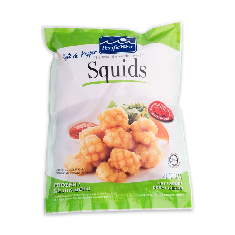 P.West Salt & Pepper Squids 400g