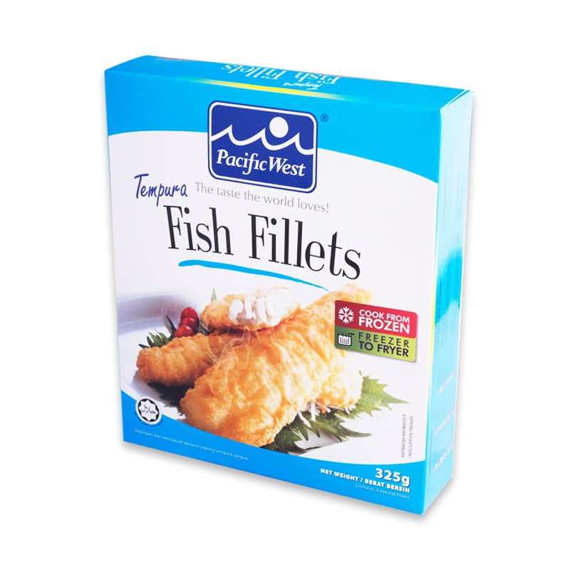P.West Tempura Fish Fillet Retail 325gm